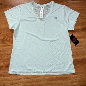 New Balance Sport Media Tee XL Mint Green NWT